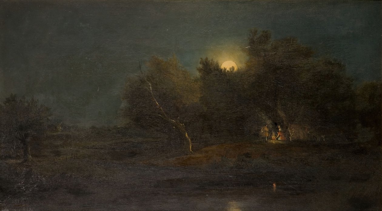 Scène au clair de lune, 1800-1850 - Unbekannt