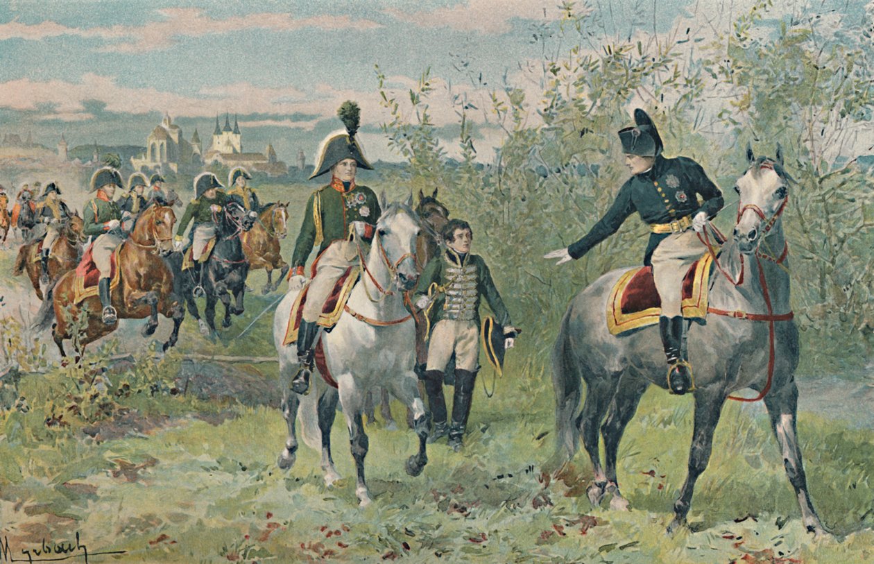 Napoléon et Alexandre à Erfurt, 1808, 1896 - Unbekannt