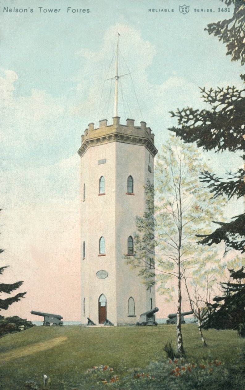 Tour de Nelson, Forres, fin 19e-début 20e siècle - Unbekannt