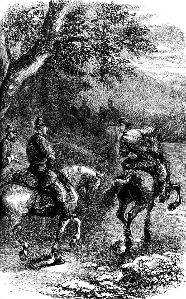 Marche nocturne sur Harpers Ferry, Virginie, vers 1861-1880 - Unbekannt