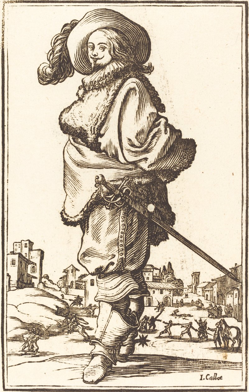 Homme noble avec plastron en fourrure - Unbekannt
