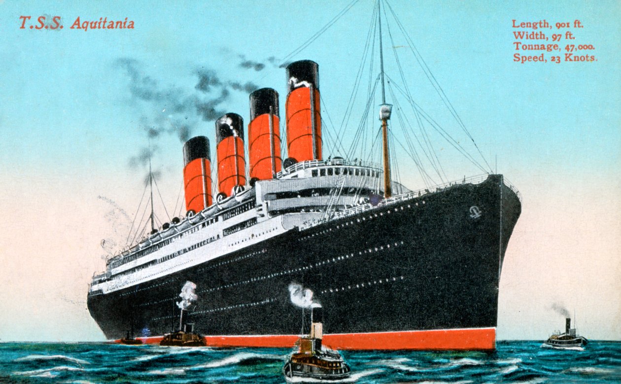 Paquebot RMS Aquitania, 20e siècle - Unbekannt
