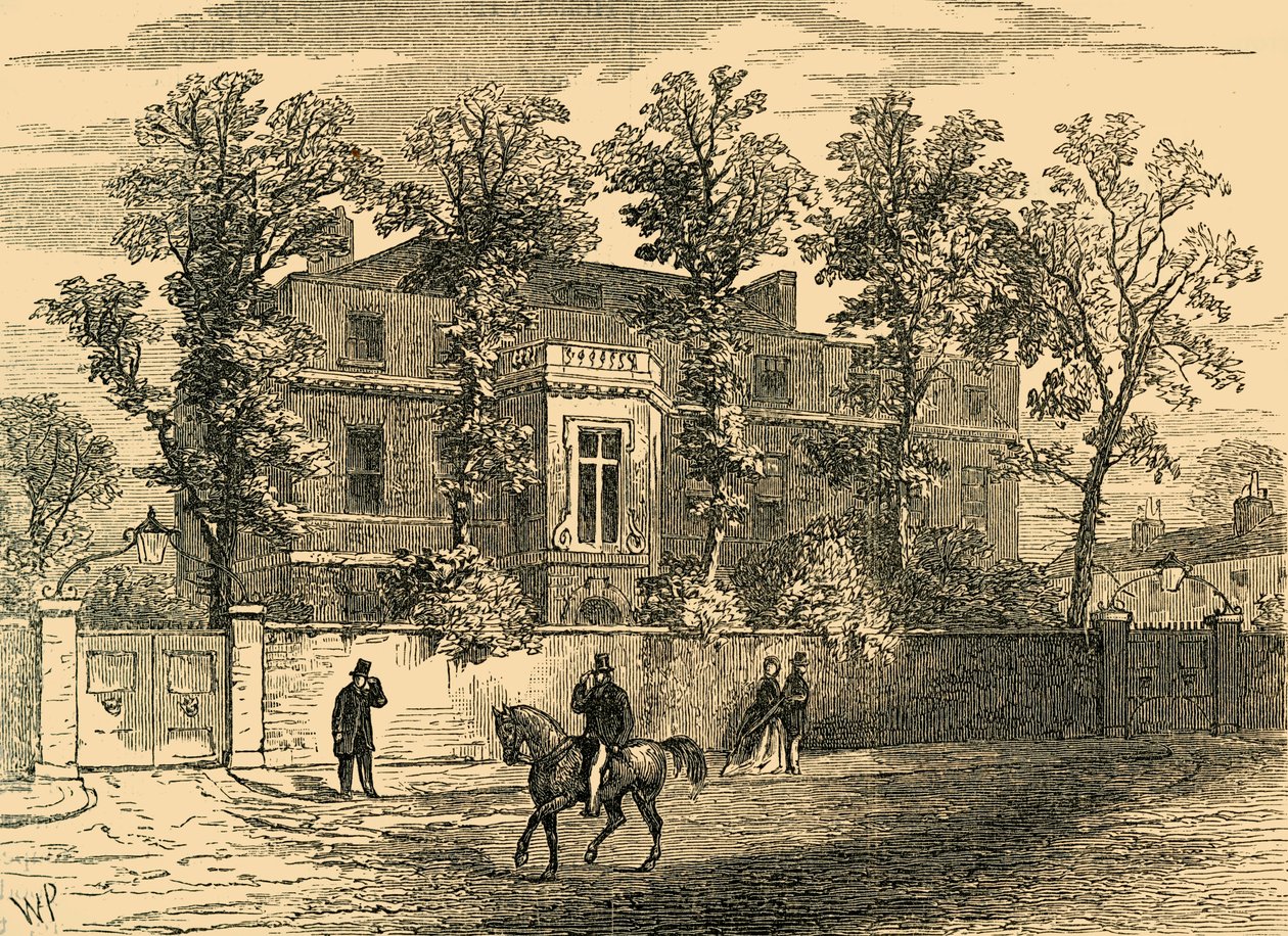 Old Gore House, en 1830, vers 1876 - Unbekannt