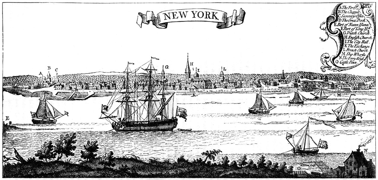 Ancienne vue de New York, 1730 vers 1880 - Unbekannt