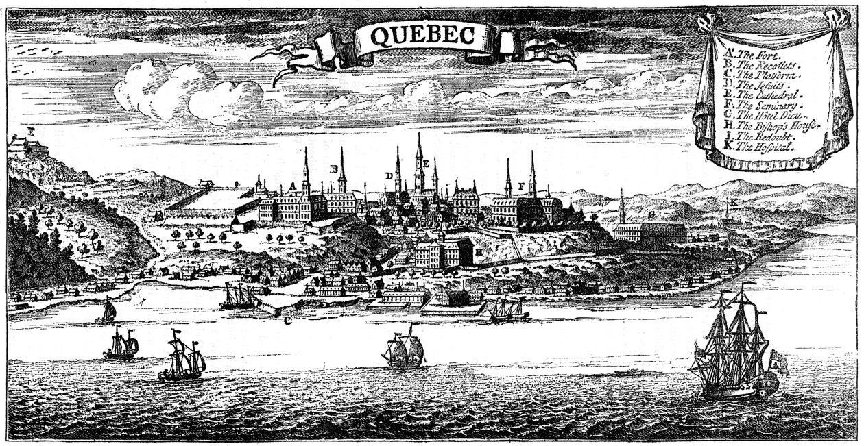 Ancienne vue de Québec, 1730 vers 1880 - Unbekannt