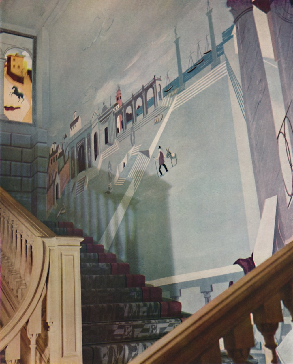 Fresque peinte pour un escalier, 1933 - Unbekannt