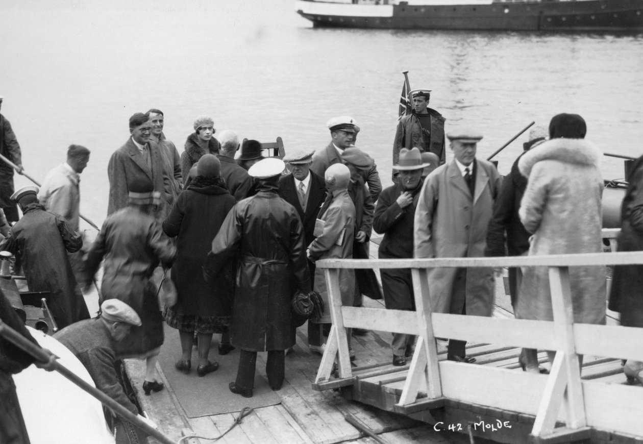 Navire de passagers amarré à Molde, Norvège, 1929 - Unbekannt