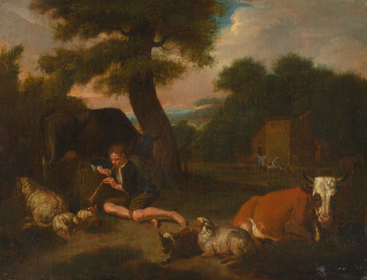 Berger avec troupeau - Unbekannt