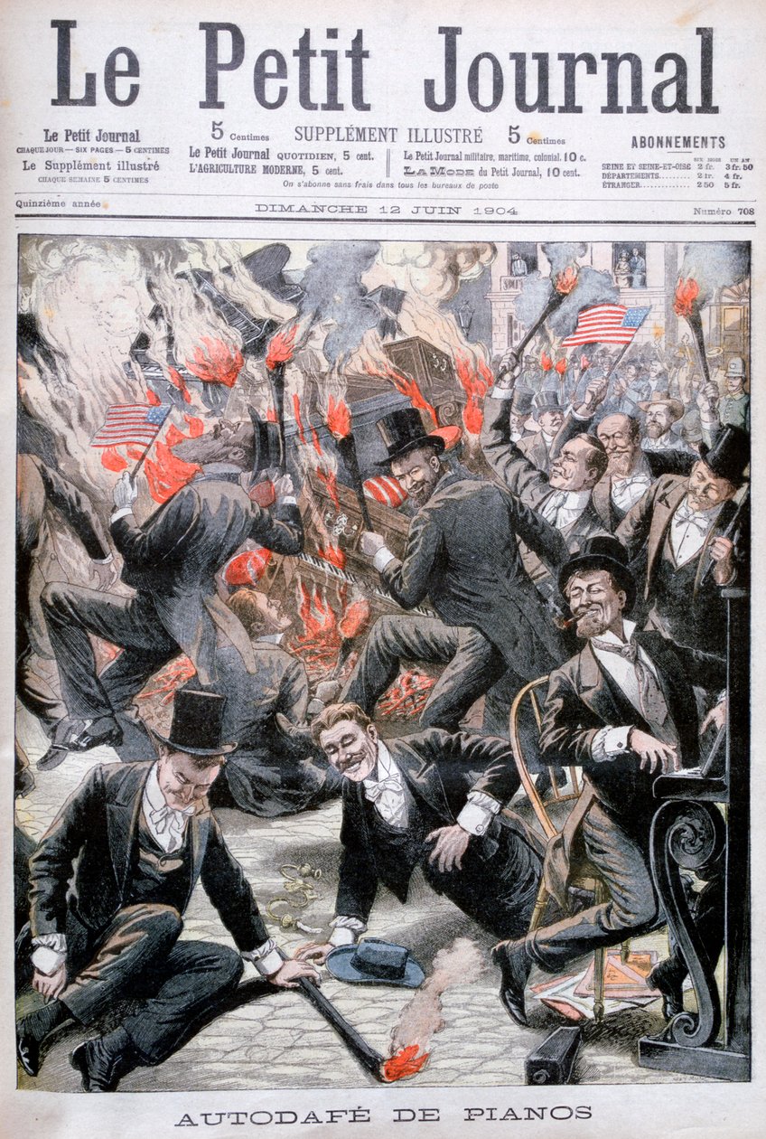Piano en feu, États-Unis, 1904 - Unbekannt