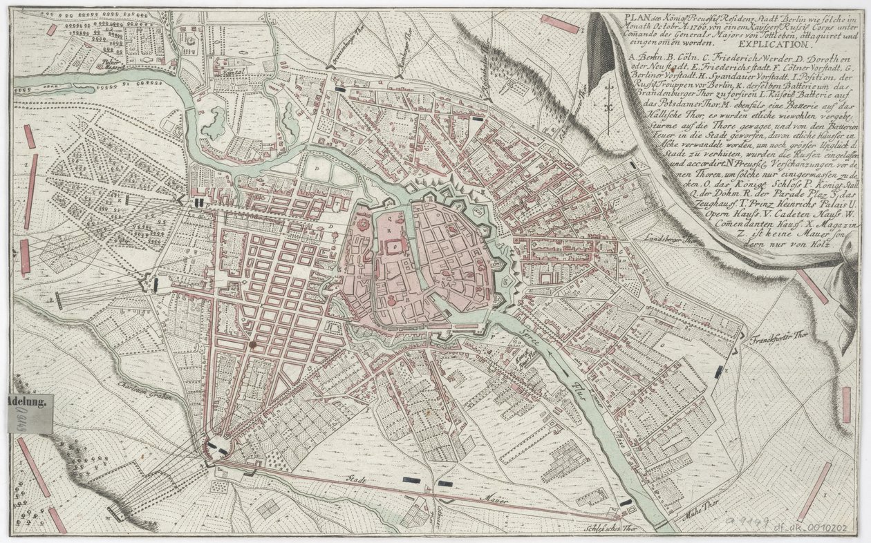 Plan de Berlin 1760 - Unbekannt