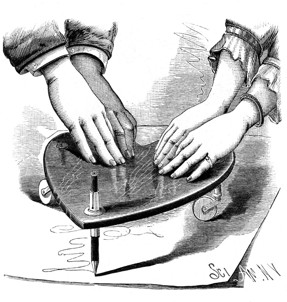 Planchette ou planche Ouija - Unbekannt