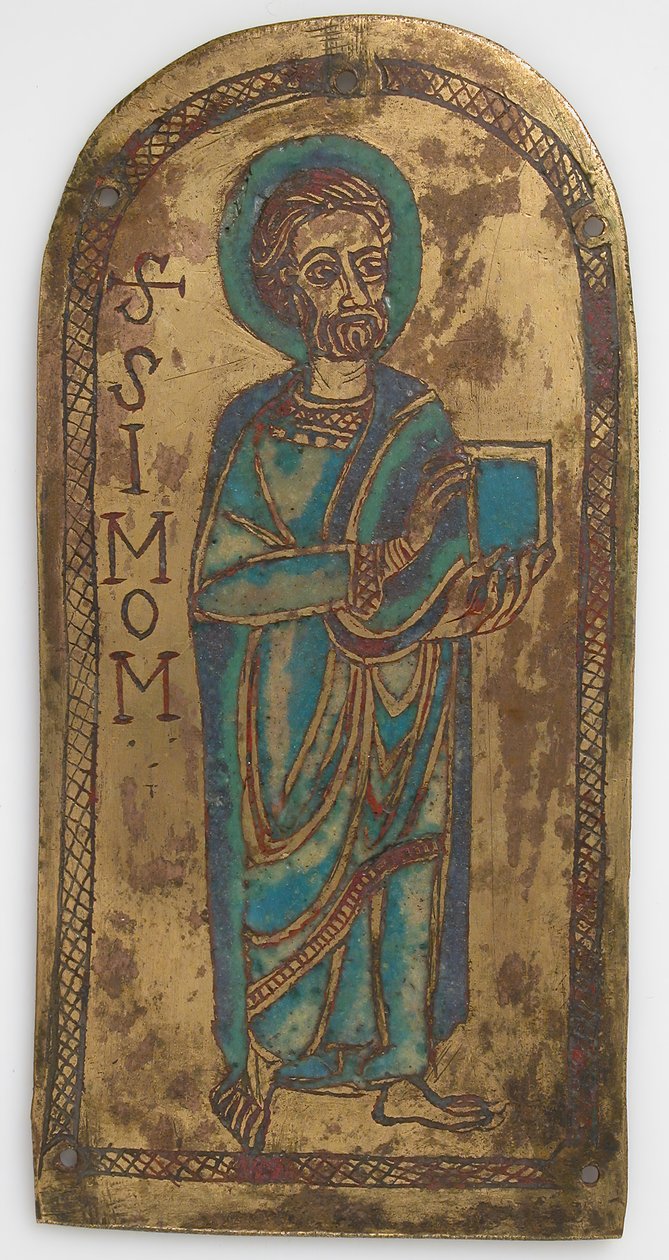 Plaque de Saint Simon, allemand, 12e siècle - Unbekannt