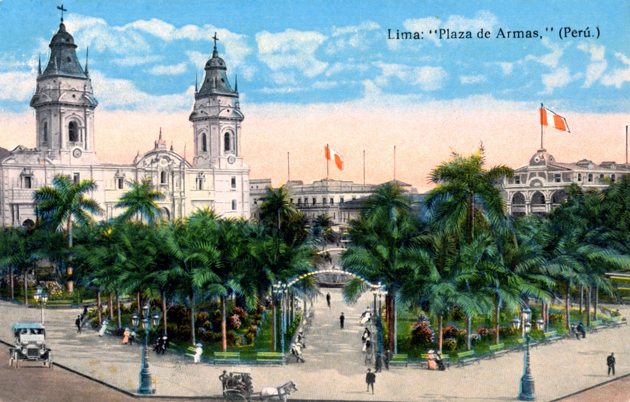 Plaza de Armas, Lima, Pérou, début du 20ème siècle - Unbekannt