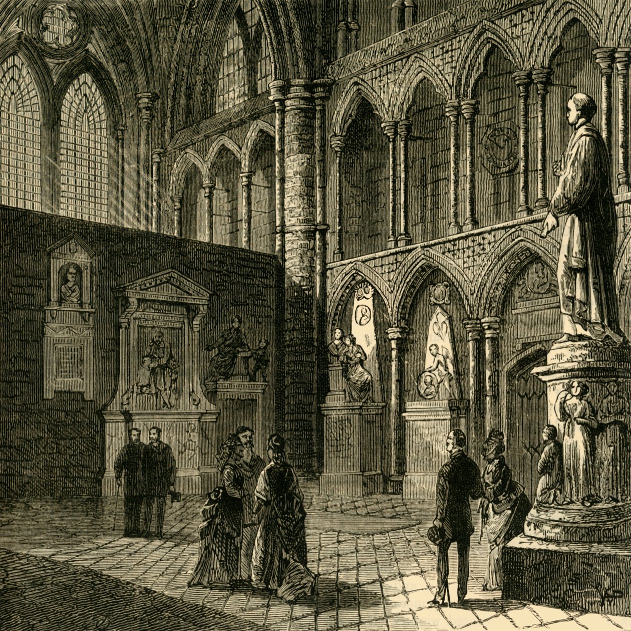 Coin des poètes, abbaye de Westminster, 1881 - Unbekannt