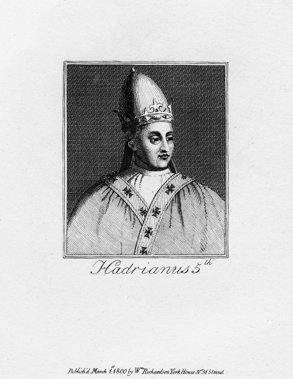 Pape Adrien V, 1800 - Unbekannt