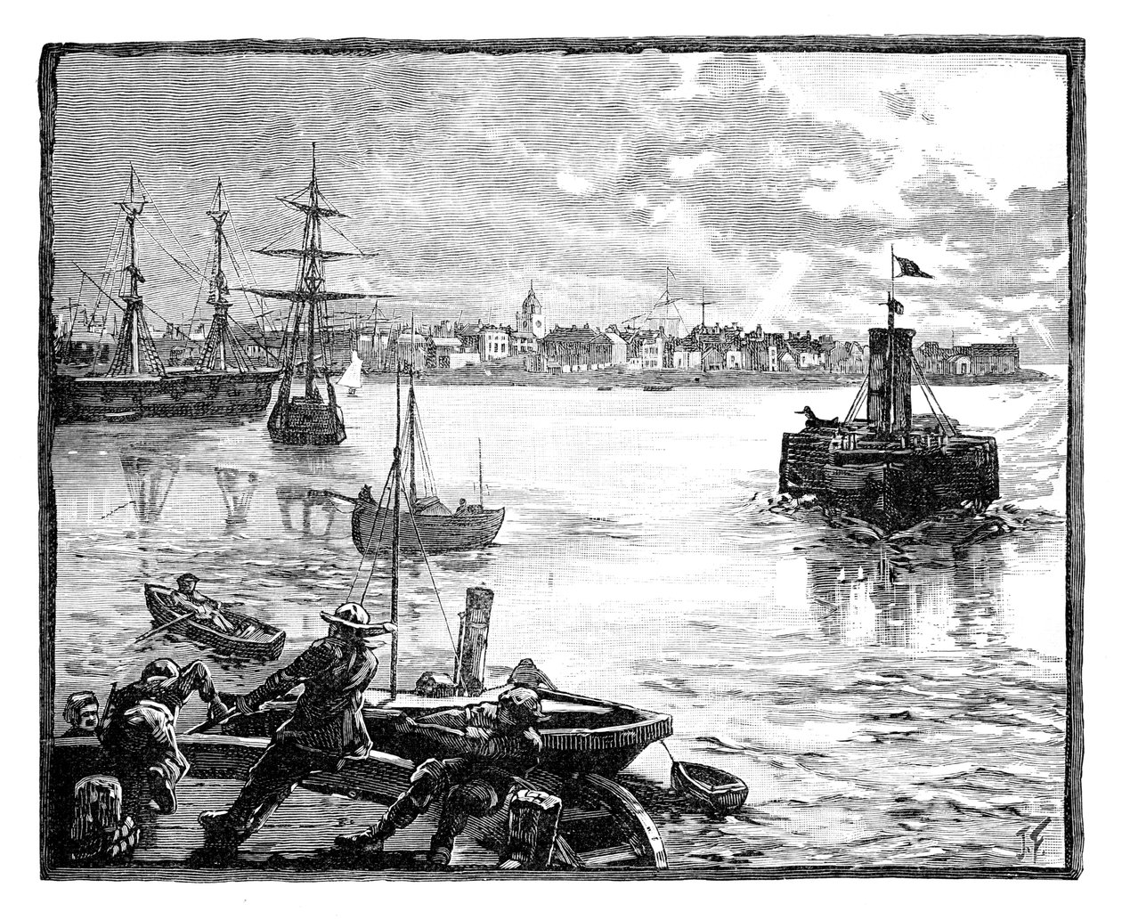 Portsmouth Harbour, Hampshire, vers 1888 - Unbekannt