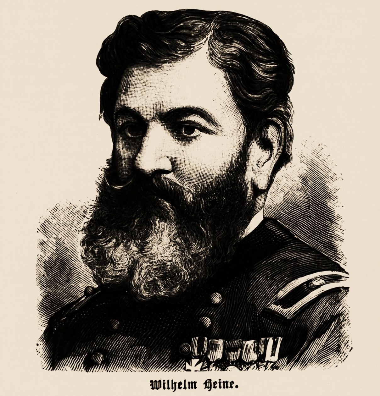 Portrait de Wilhelm Heine 1827-1885, 1886 - Unbekannt