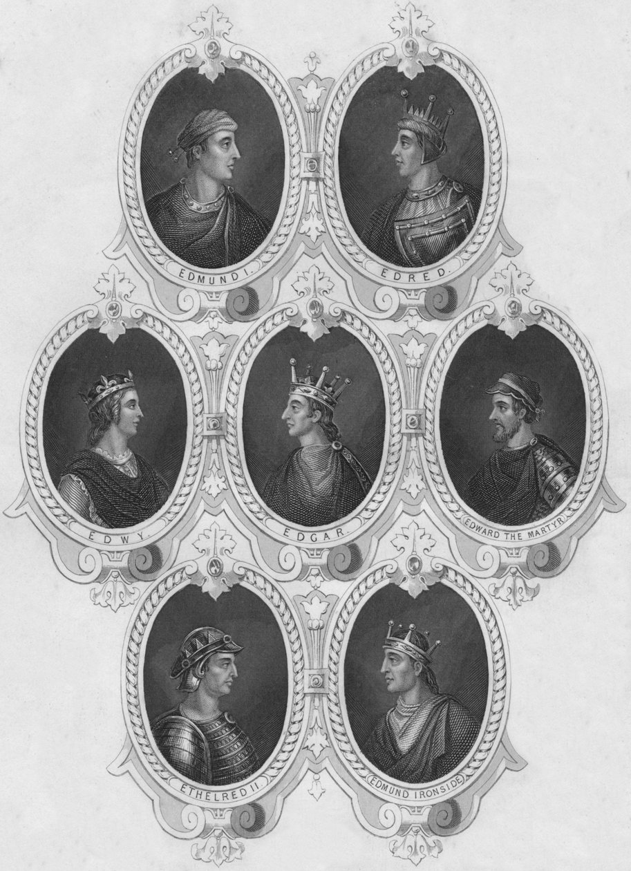 Portraits de pièces anciennes, milieu du 19ème siècle - Unbekannt