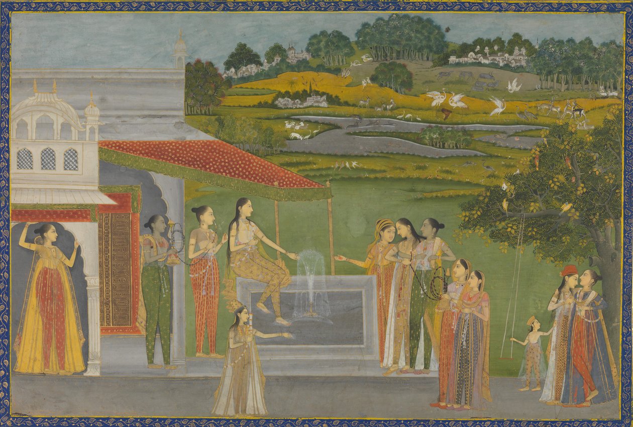 Princesses se rassemblant à une fontaine, ca. 1770 - Unbekannt