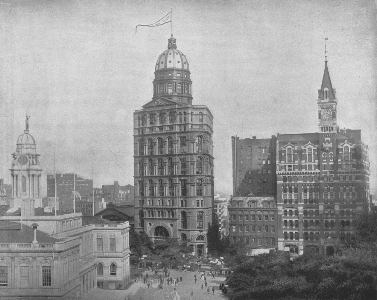 Printing House Square, New York, USA, vers 1900 - Unbekannt