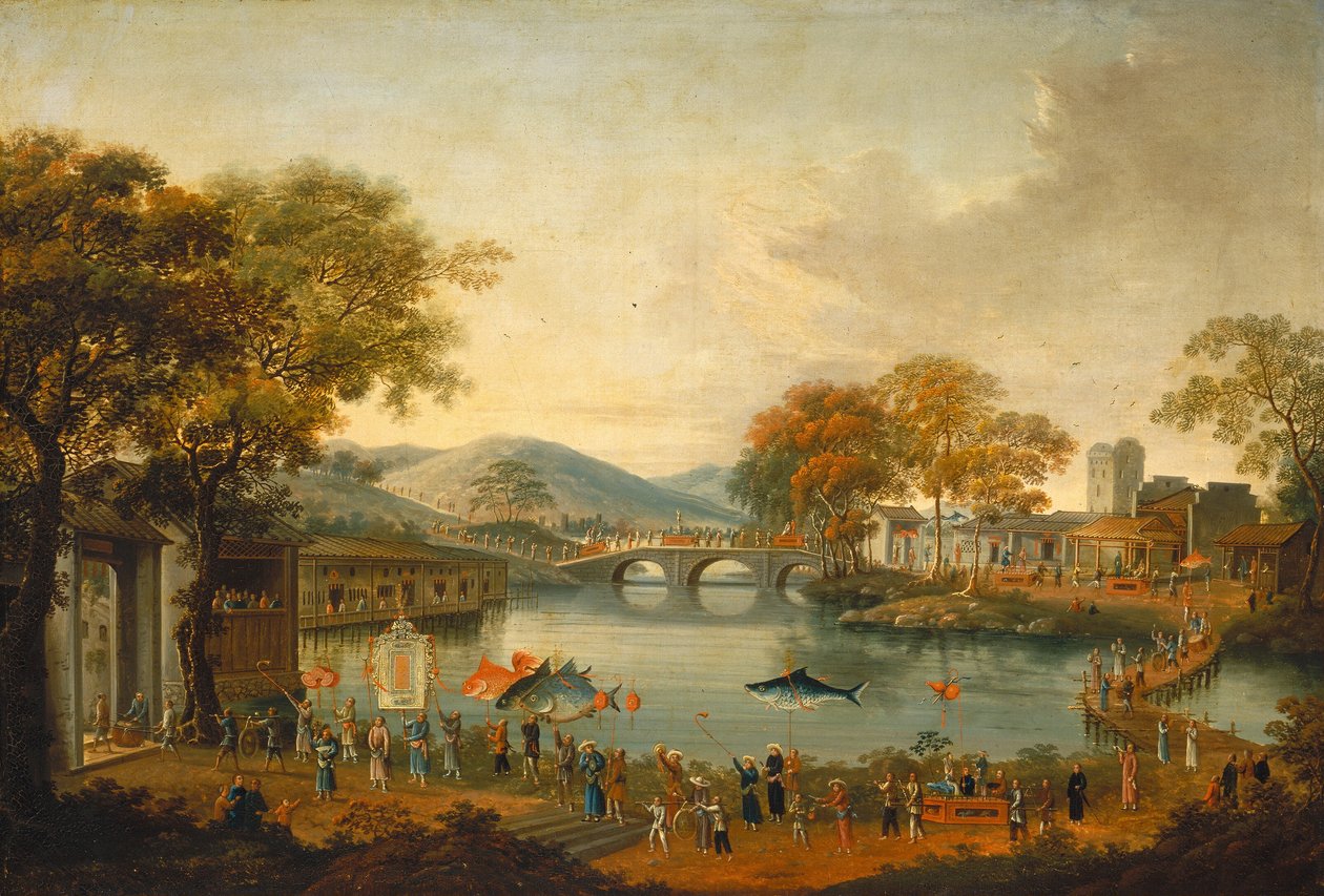 Procession au bord d