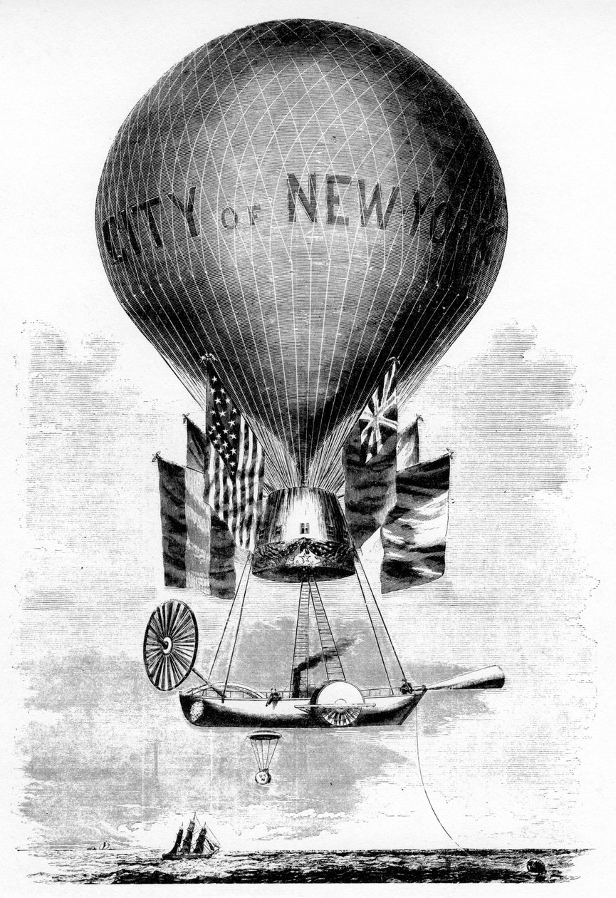 Le ballon du professeur Lowe, vers 1859 - Unbekannt