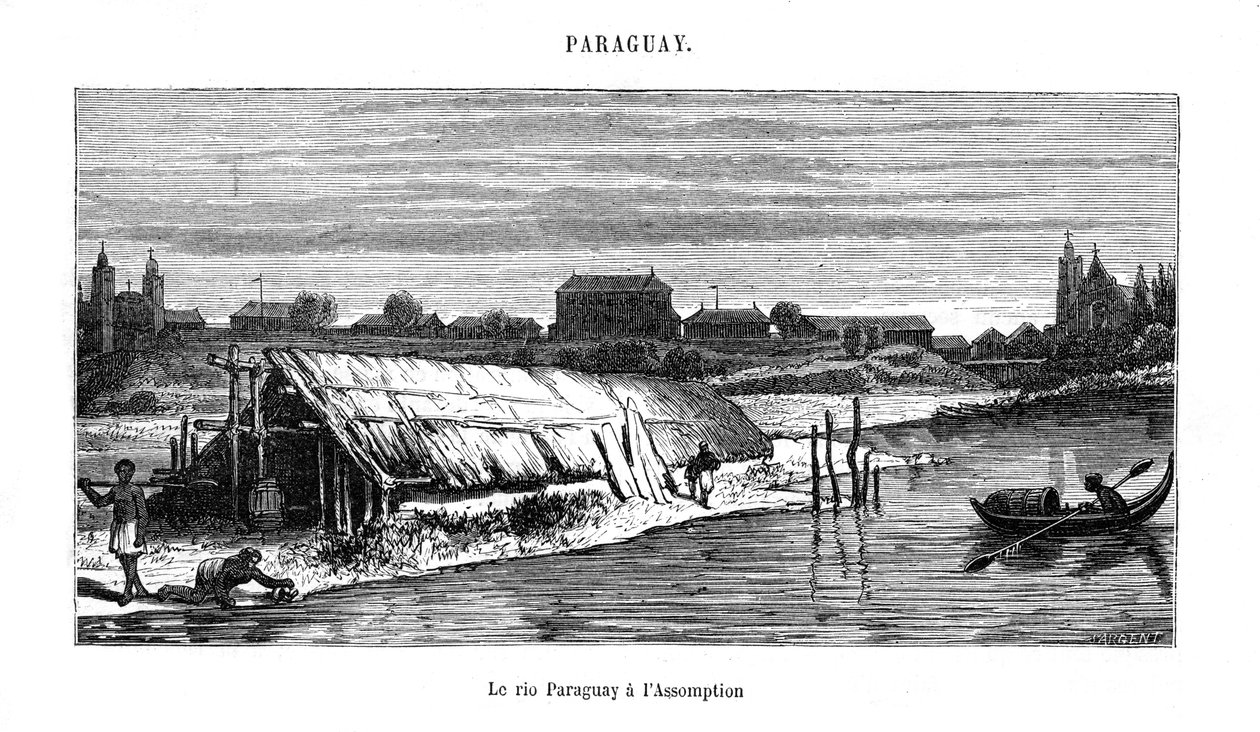 Rivière Paraguay, Amérique du Sud, 19ème siècle - Unbekannt