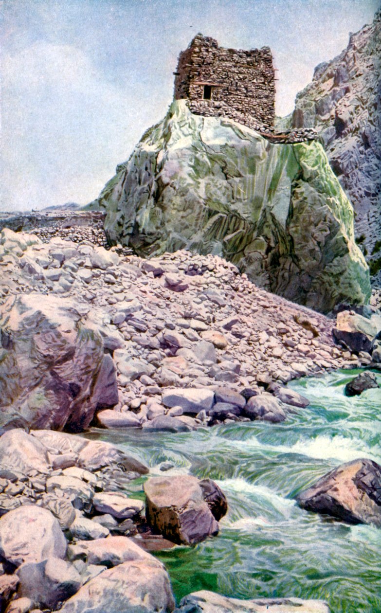 Forteresse rocheuse, frontière afghane, vers 1924 - Unbekannt