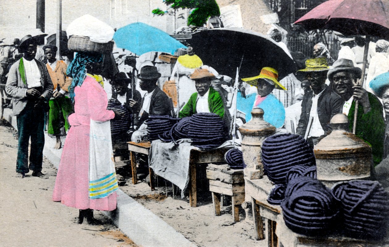Vendeurs de tabac en corde, Jamaïque, années 1900 - Unbekannt