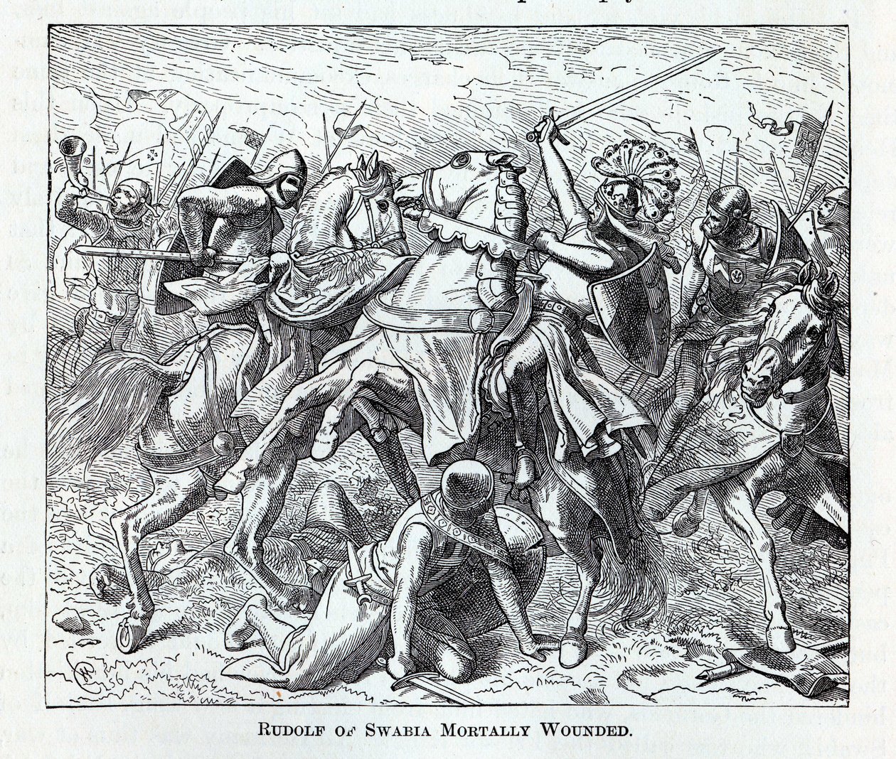 Rodolphe de Souabe mortellement blessé, 1882 - Unbekannt