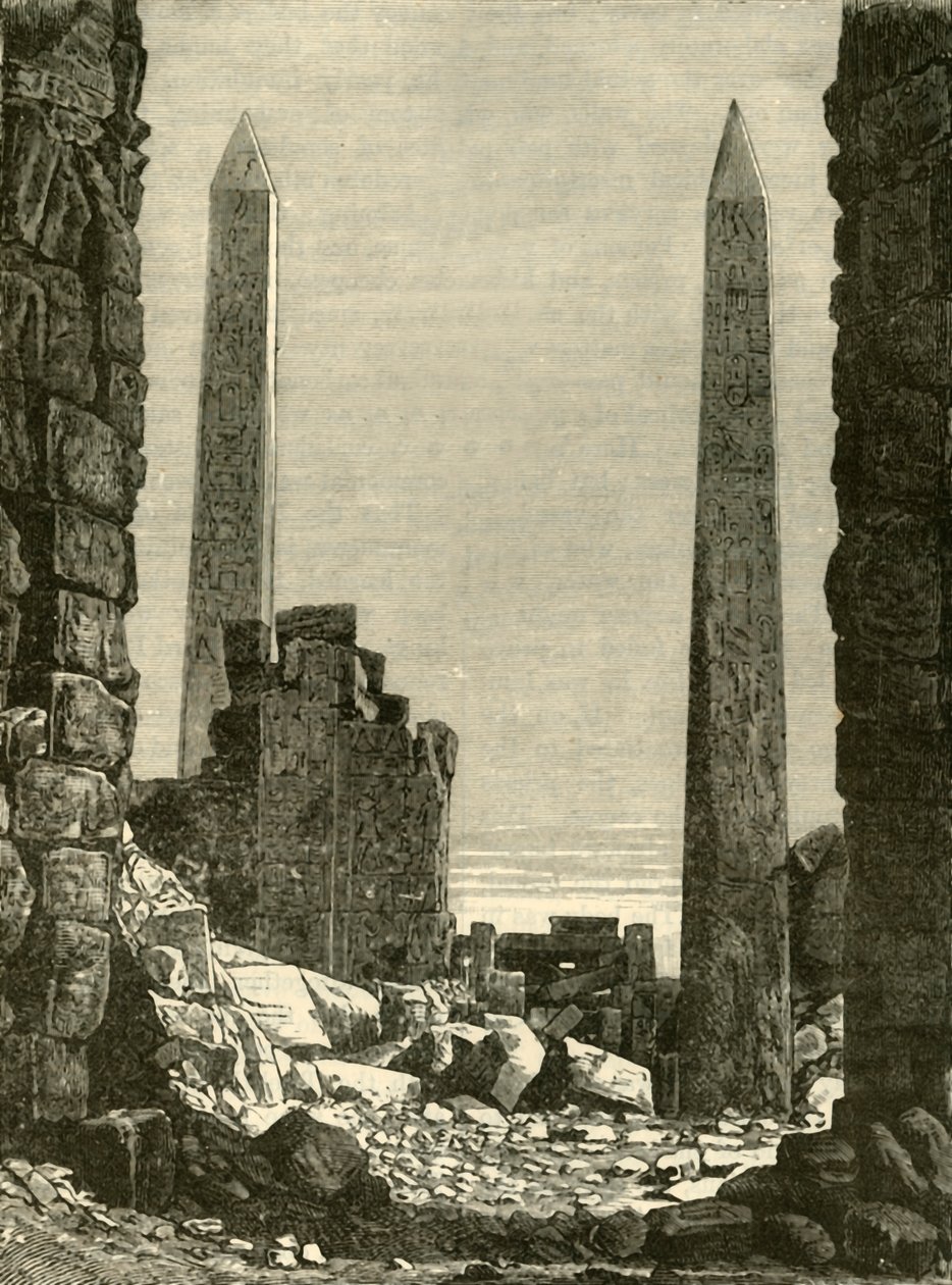 Ruines à Karnak, 1890 - Unbekannt