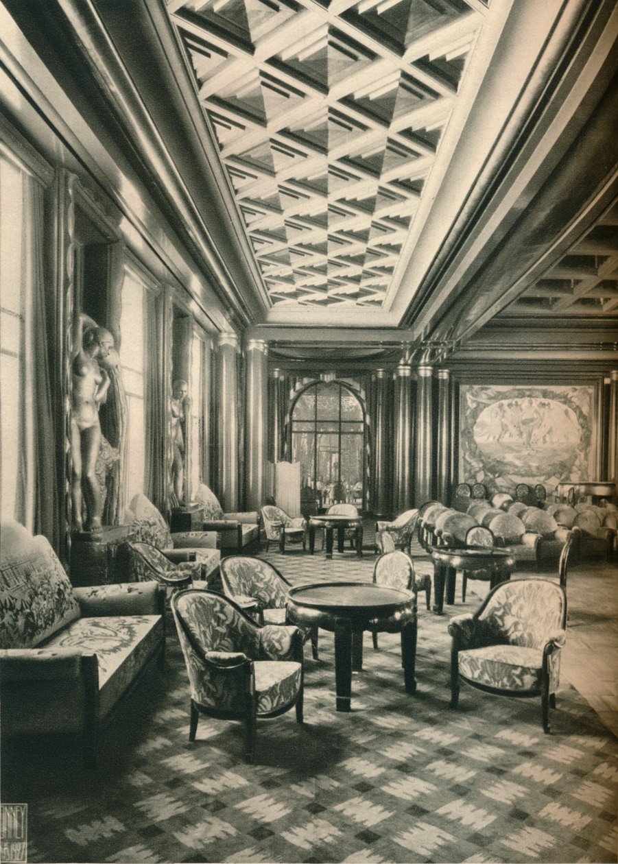S. S Ile de France, Grand Salon, vers 1927 - Unbekannt