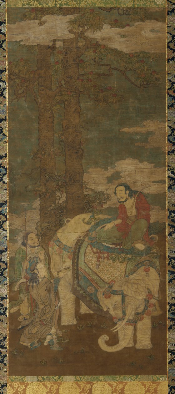 Sakyamuni sur un éléphant, XVIe-XVIIe siècle - Unbekannt