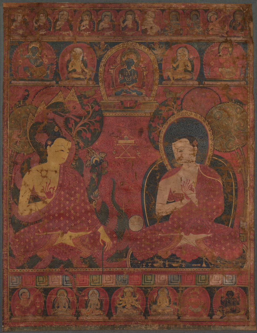 Sakyamuni avec un disciple Thangka - Unbekannt