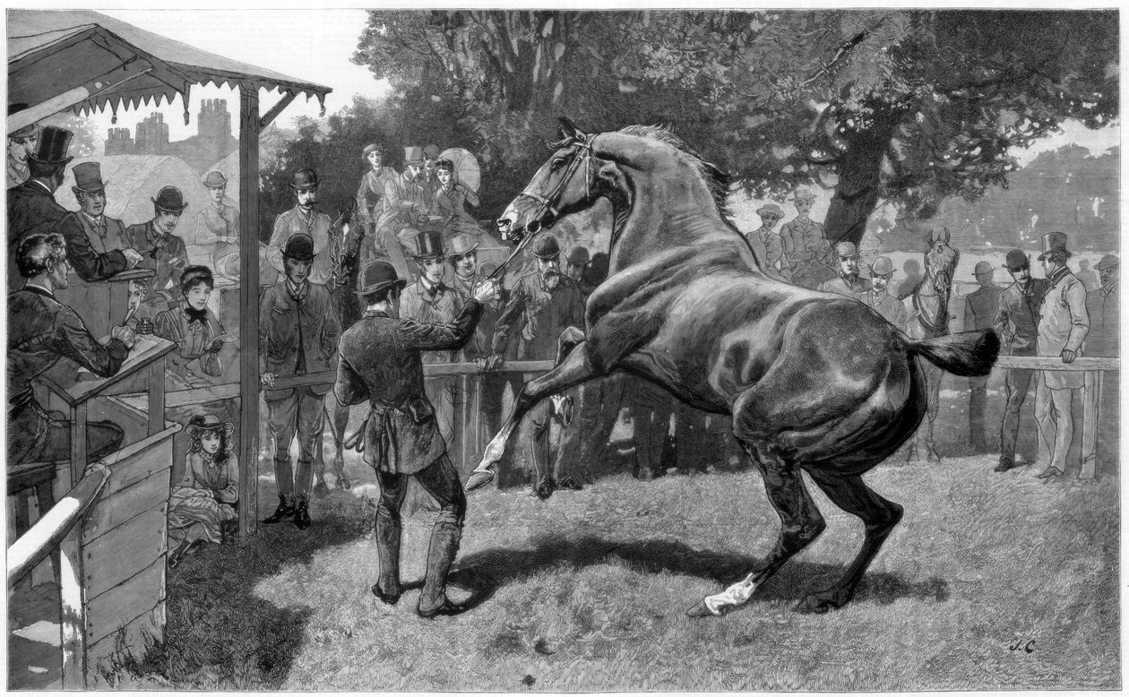 Vente de chasseurs soulevant une objection, 1885 - Unbekannt