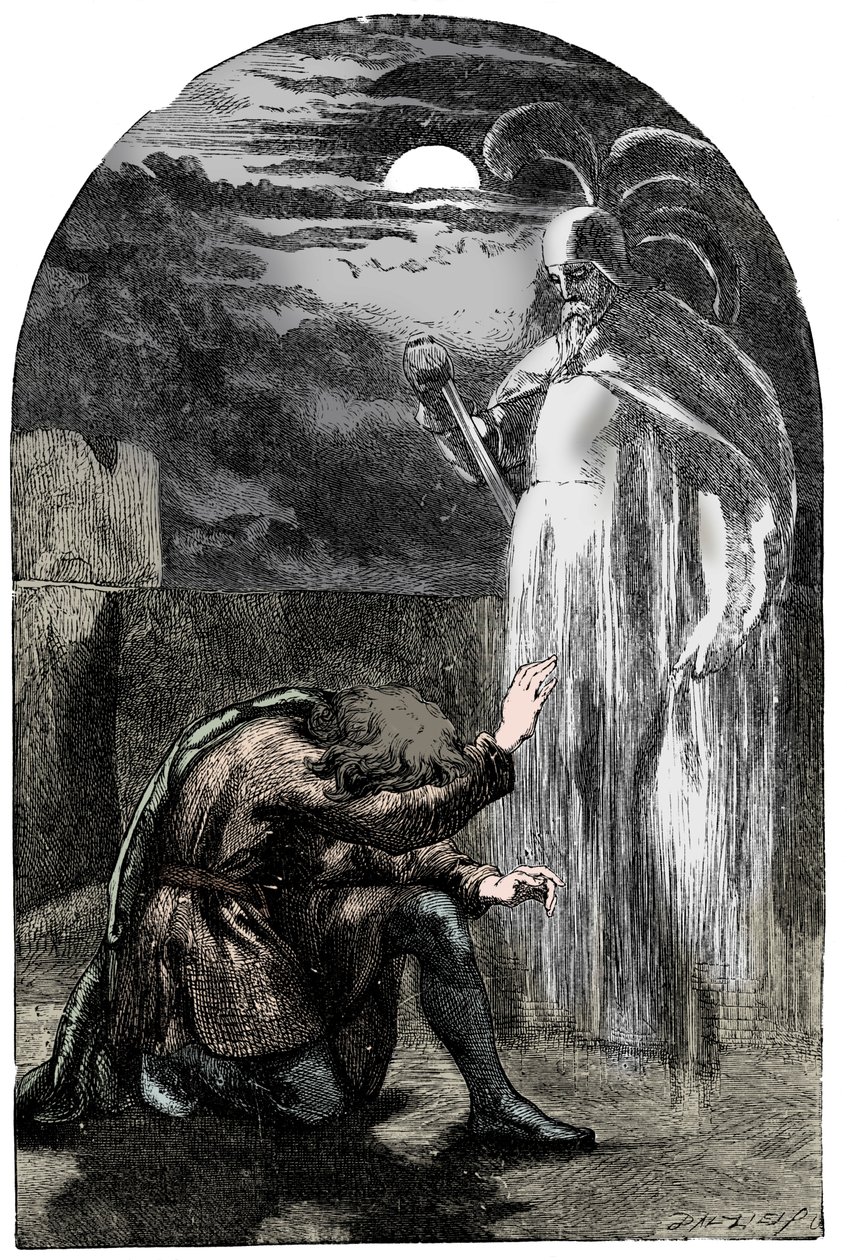 Scène de Hamlet de Shakespeare, 19e siècle - Unbekannt