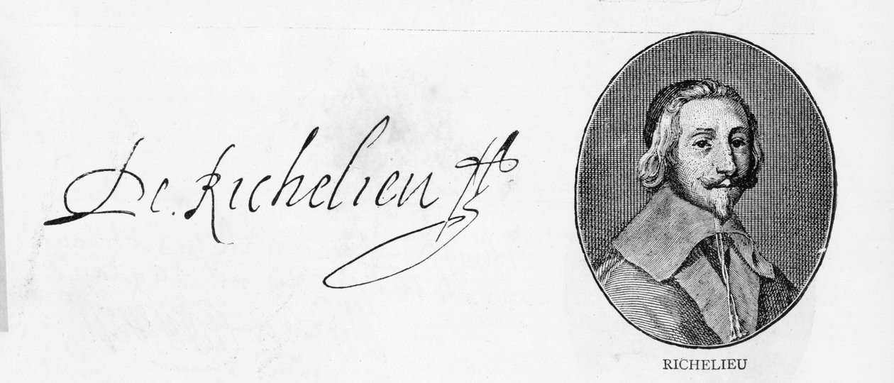 Signature du cardinal Richelieu - Unbekannt