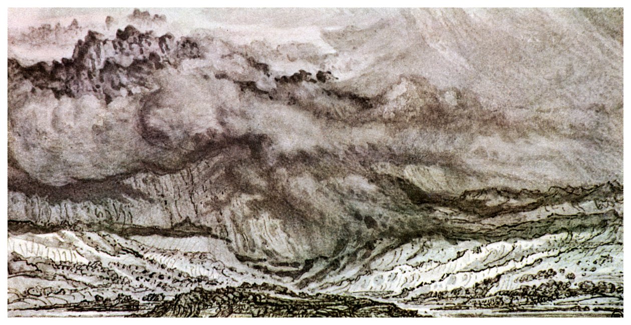 Snowdon, une tempête approchant, 1853 1956 - Unbekannt