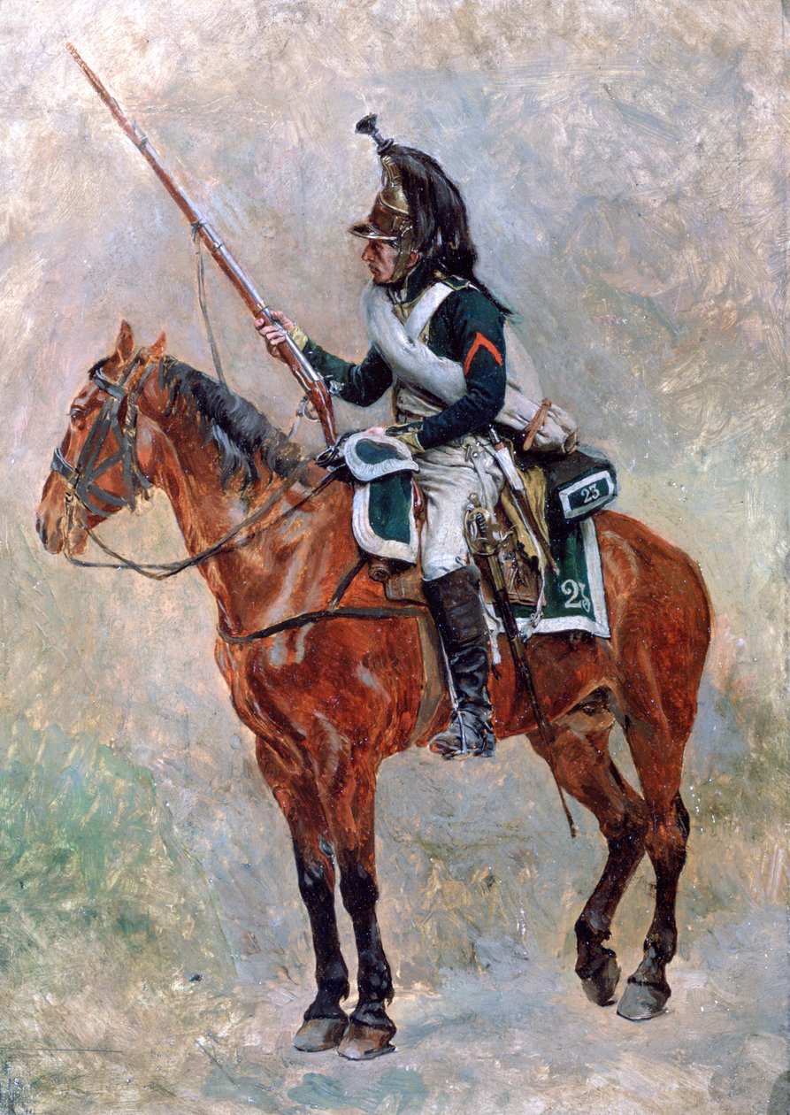 Soldat à cheval, 19e siècle - Unbekannt