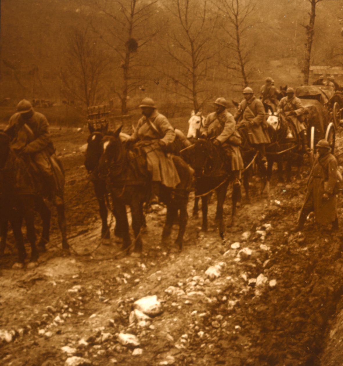 Soldats en mouvement (c. 1914-c. 1918) - Unbekannt