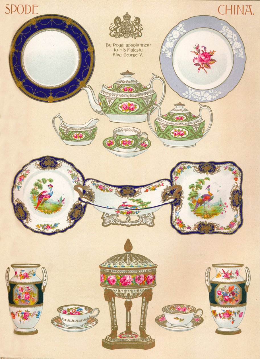 Porcelaine Spode : WTCopeland & Sons, Stoke-on-Trent, XVIIIe siècle, 1913 - Unbekannt