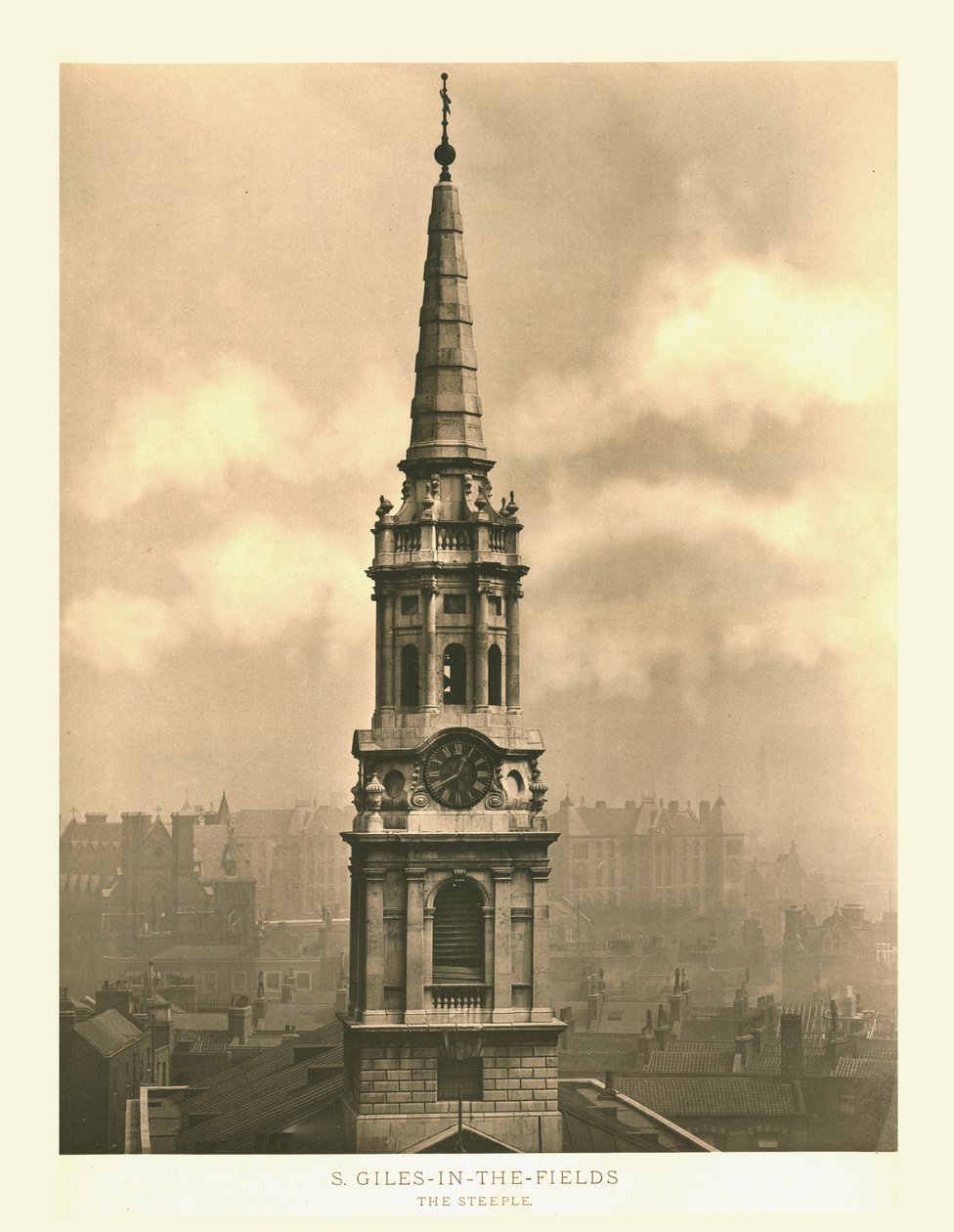 St Giles-in-the-Fields, Le Clocher, milieu-fin 19ème siècle - Unbekannt