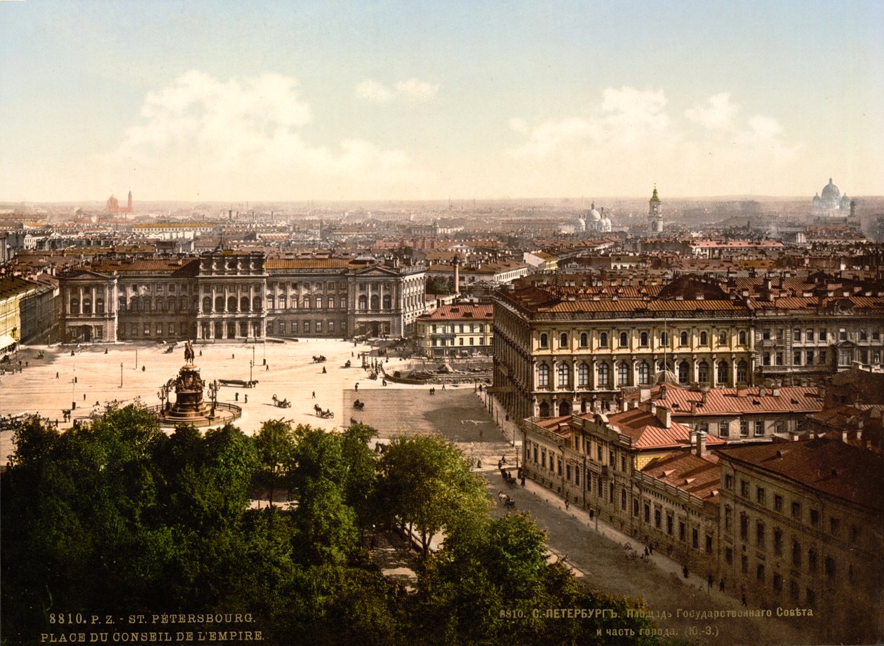Place Saint-Isaac, Saint-Pétersbourg, Russie, vers 1890-1905 - Unbekannt