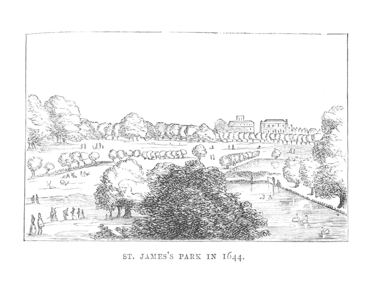 St. James Park en 1644, c1870 - Unbekannt