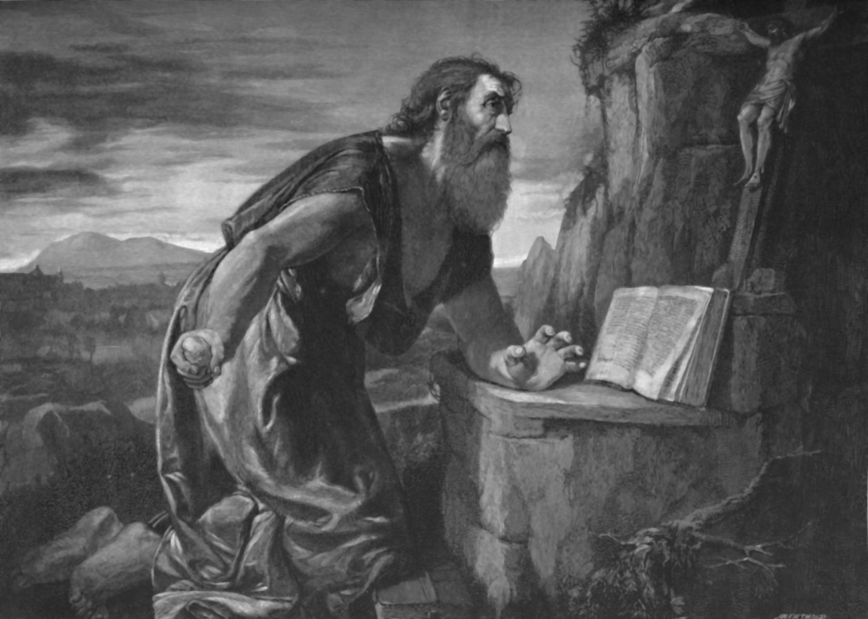 Saint Jérôme dans le désert, c1525-1530 - Unbekannt