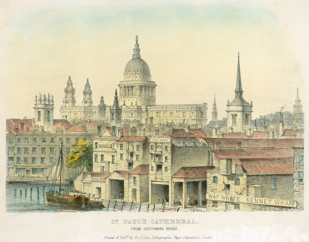 Cathédrale Saint-Paul, City de Londres, 1825 - Unbekannt