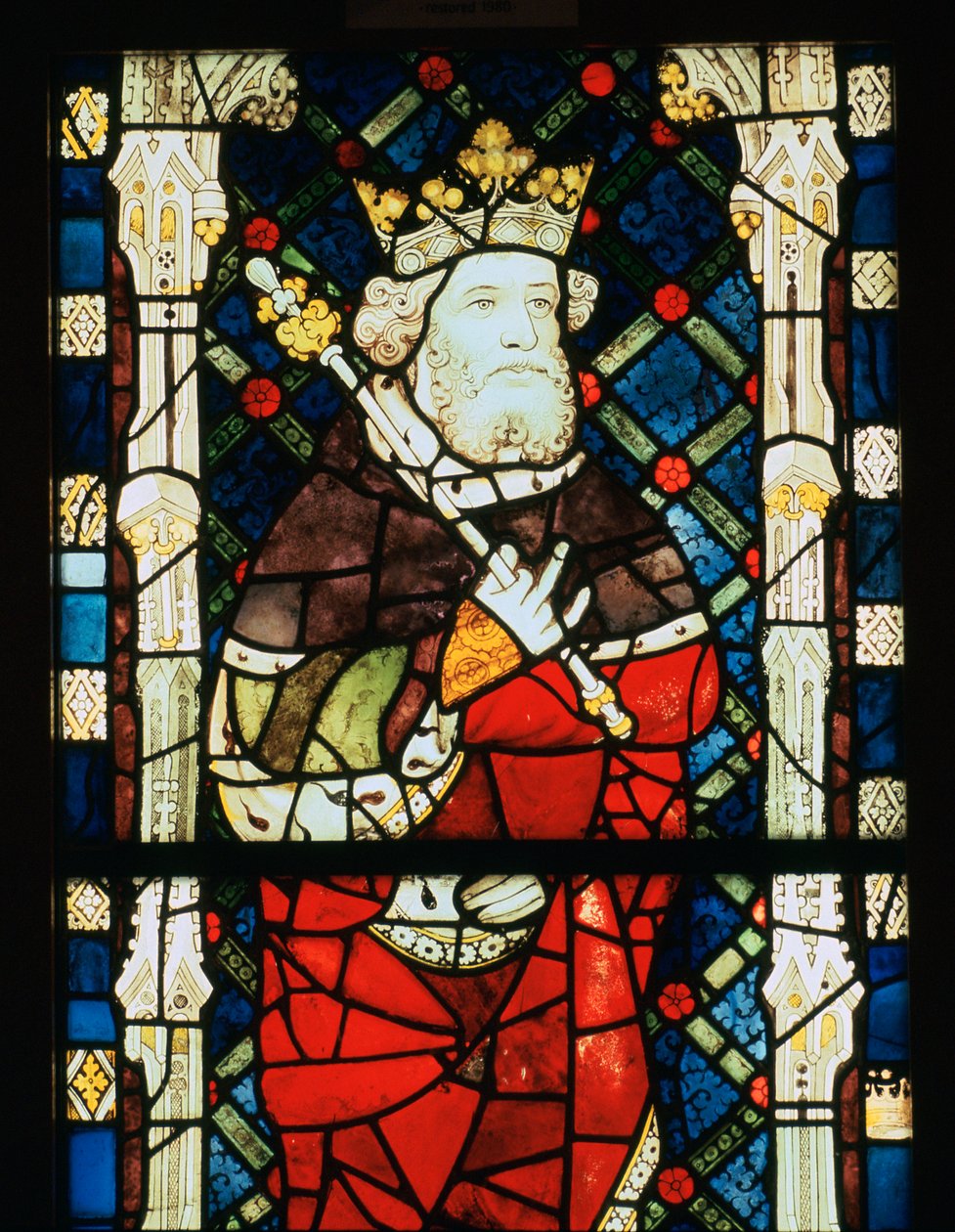 Vitrail du roi Cnut, 15e siècle - Unbekannt