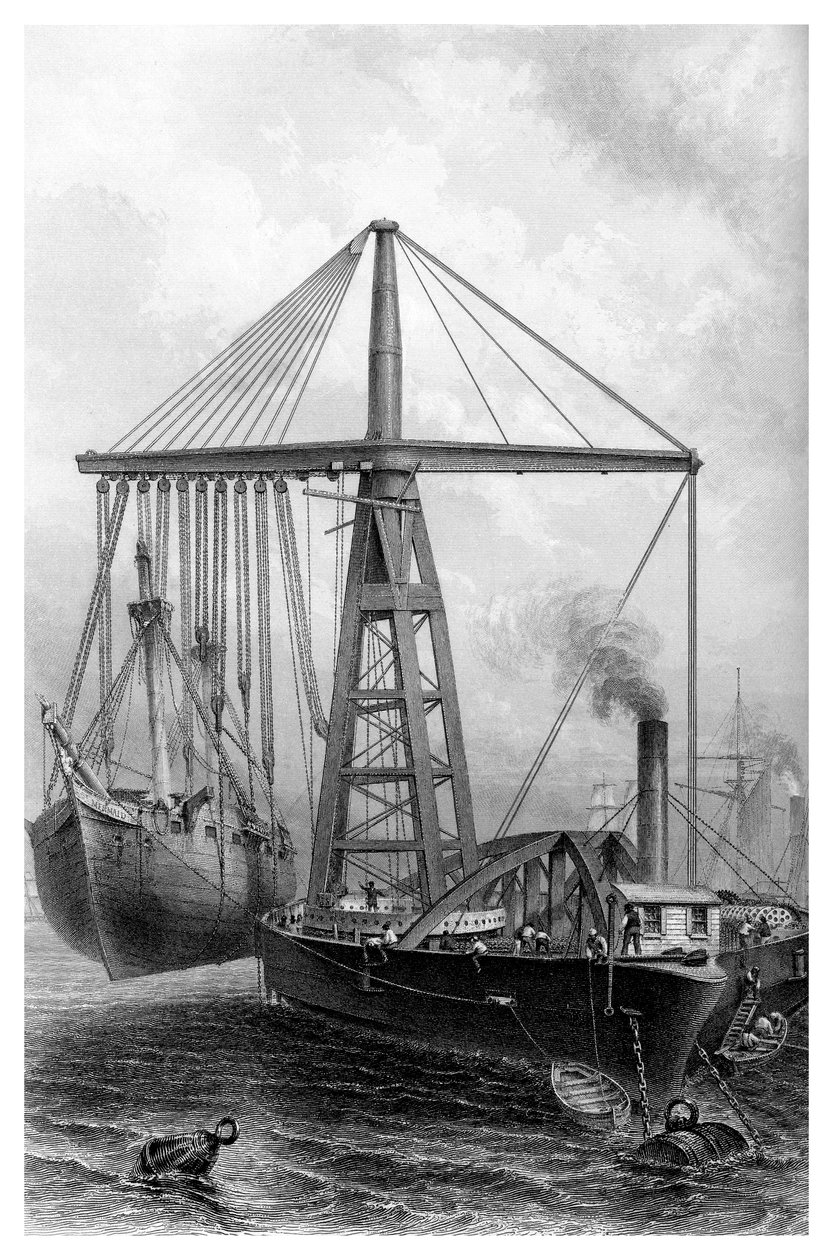 Derrick à vapeur, 1866 - Unbekannt