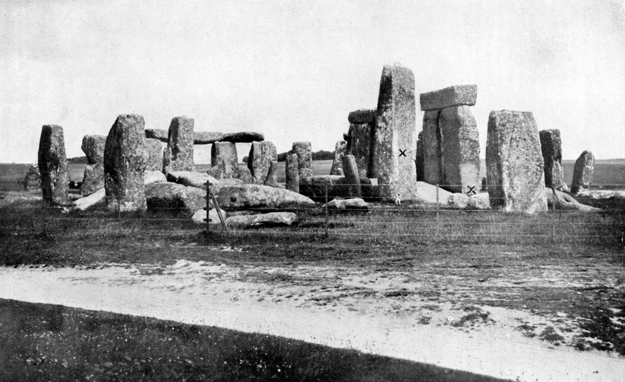 Stonehenge après restauration, vers 1920 - Unbekannt