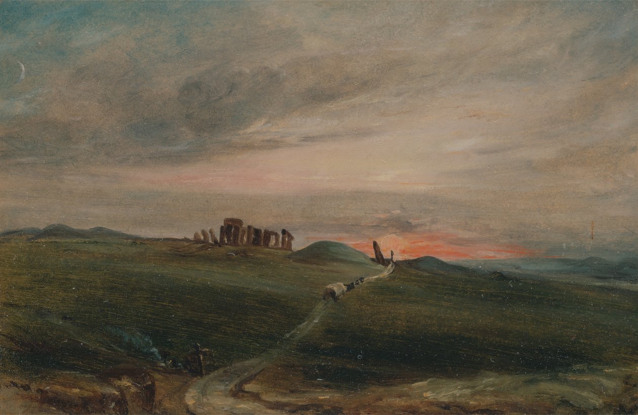 Stonehenge au coucher du soleil, 1836 - Unbekannt
